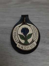 Medal, odznaka.Krokus.Symbol trzeźwości.