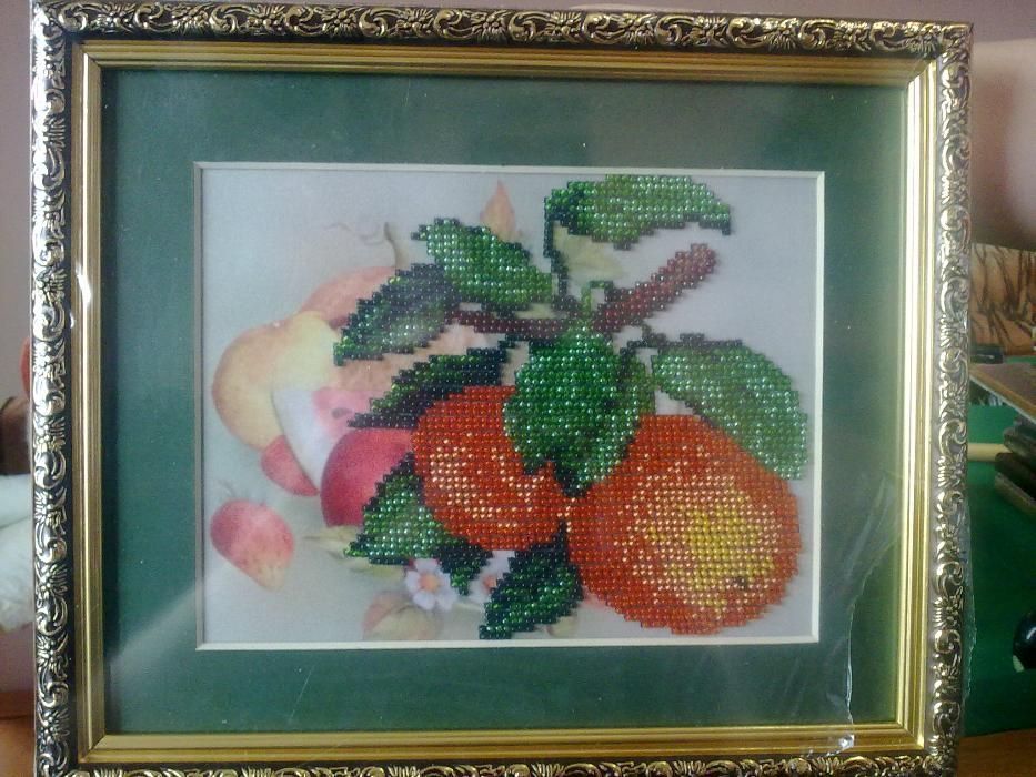 Комплект :4 картини бісером. Натюрморт .