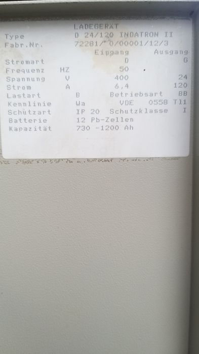 INDATRON 2, зарядний пристрій