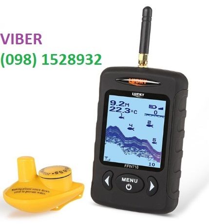 Беспроводной эхолот fishfinder LUCKY-FFW-718-BLK в черном цвете