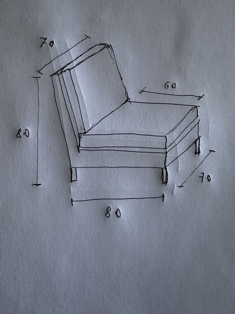 Par de sofás sem braços