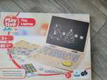 Drewniany laptop edukacyjny tablica magnetyczna