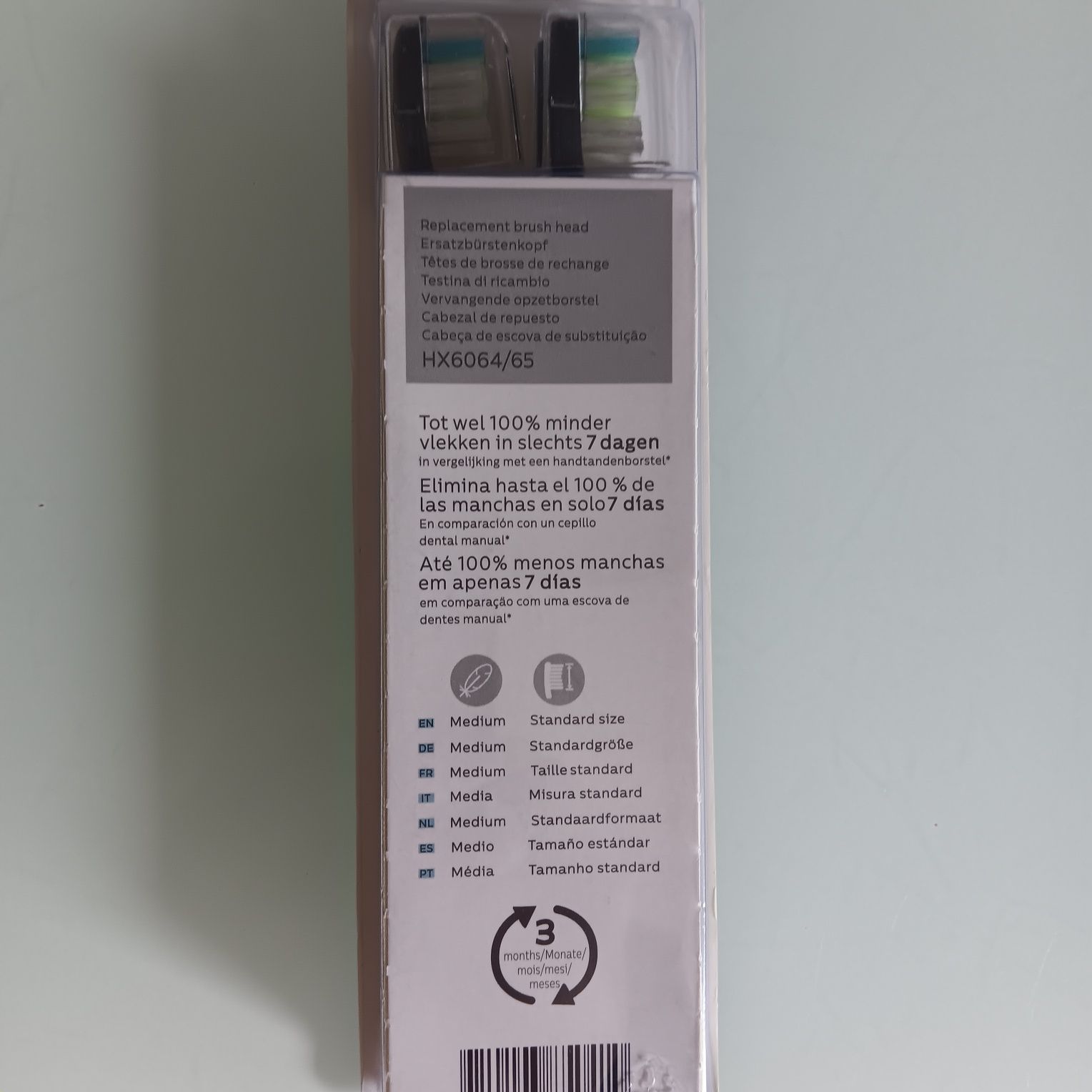 Końcówki Philips Sonicare W2 HX6064/65 czarne 4 szt orginal