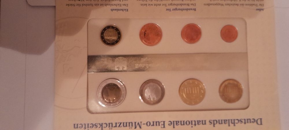 Zestaw monet Euro  Niemiecki 2002roku