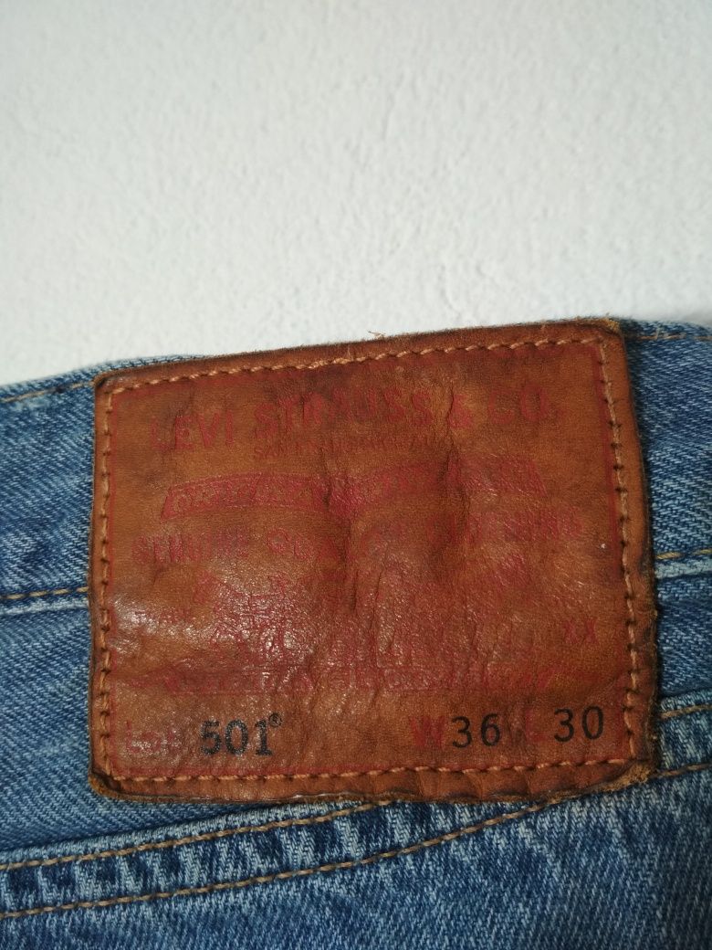 Levi's 501 jeans spodnie jeansowe dżinsy W36 L30