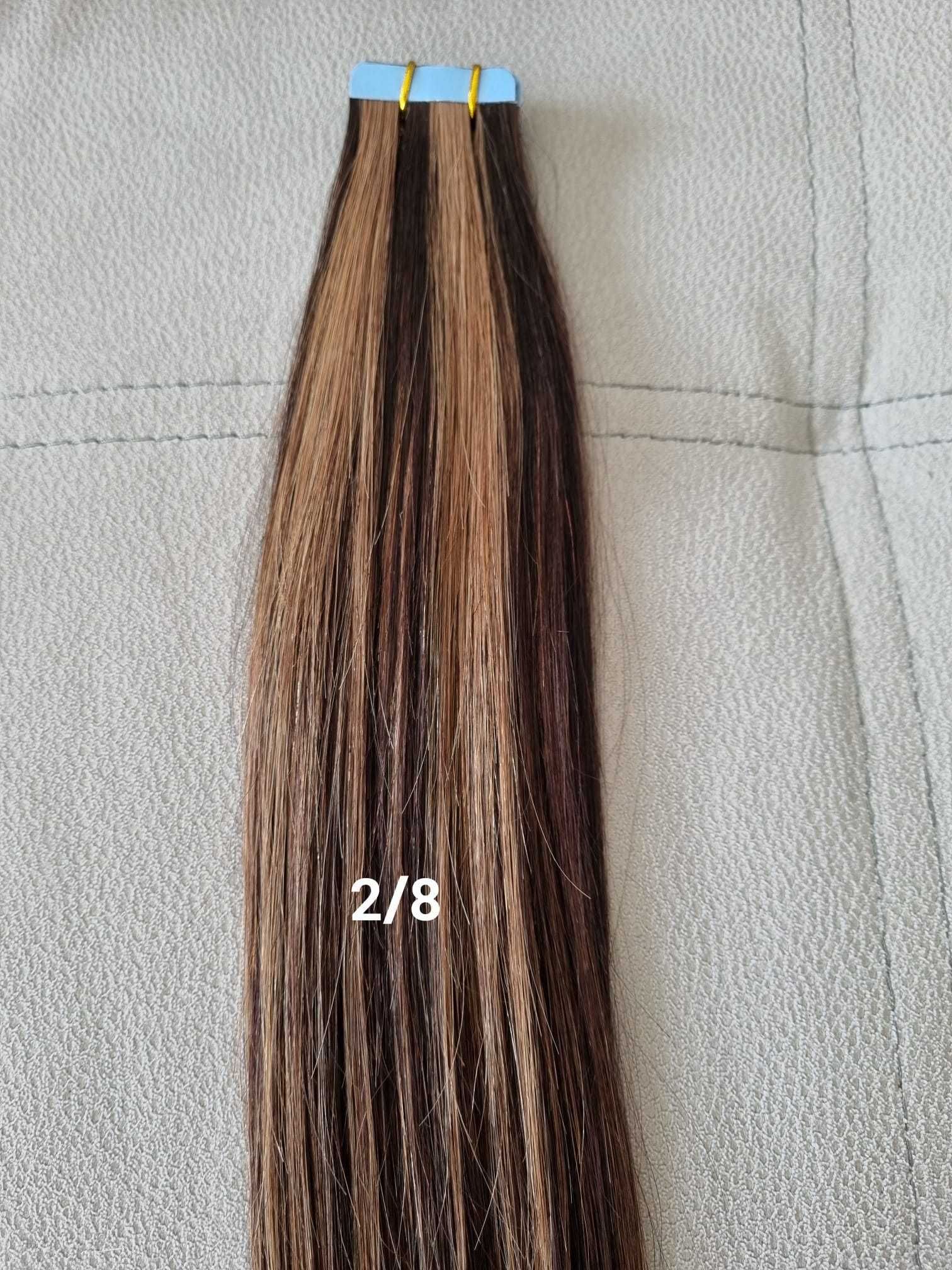 Extensões de Fita Adesiva - Cabelo Liso 100% Natural