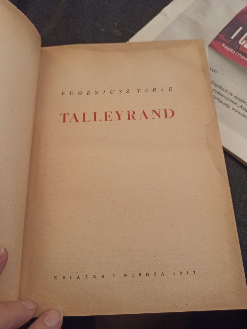 Eugeniusz Tarle Talleyrand
