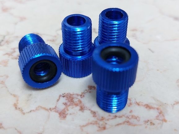 Adapter presta rowerowy na AUTO do pompowania roweru na stacji