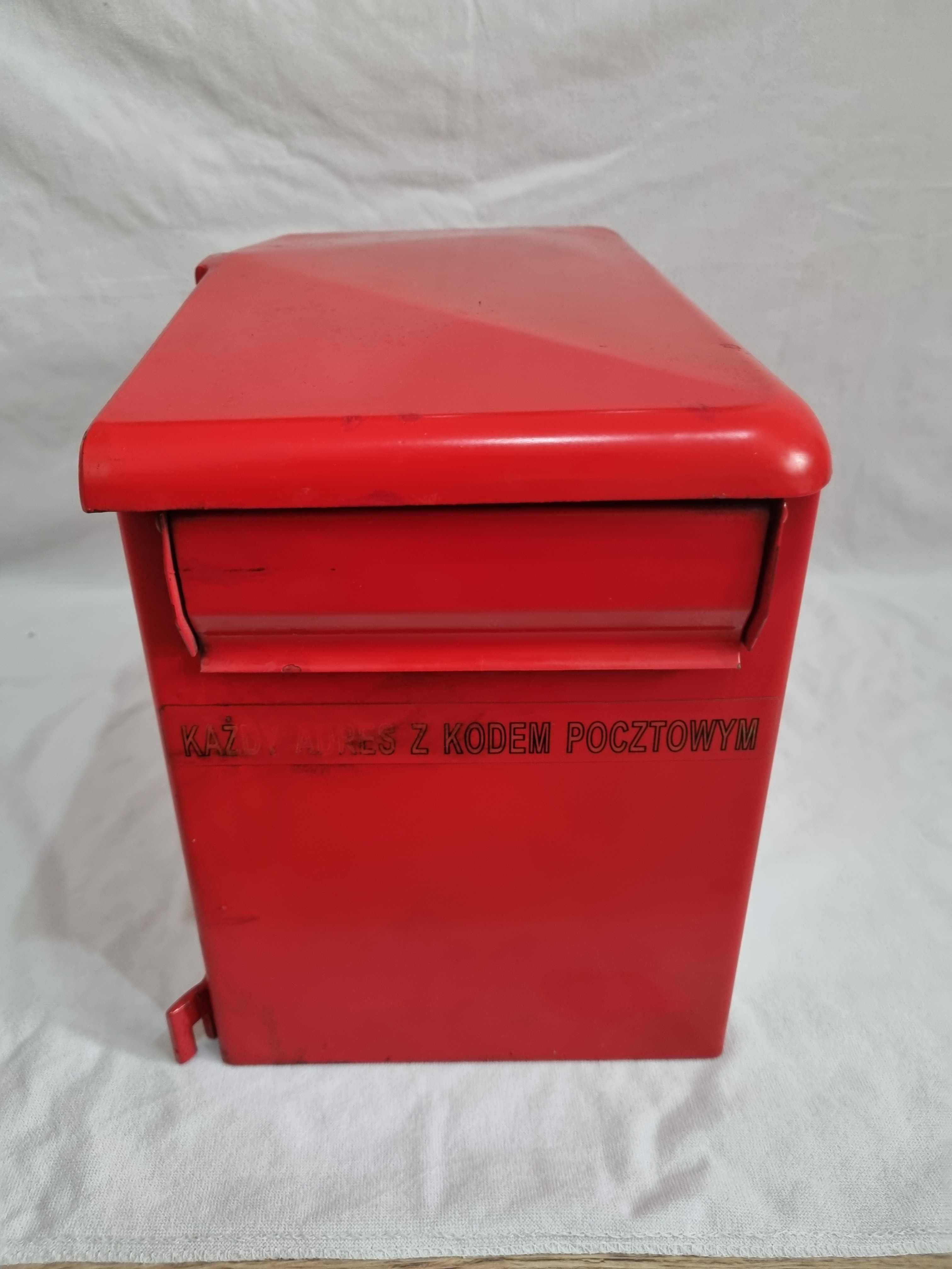 Skrzynka Pocztowa Poczta-Polska, oryginalna, z kluczem, prl, loft