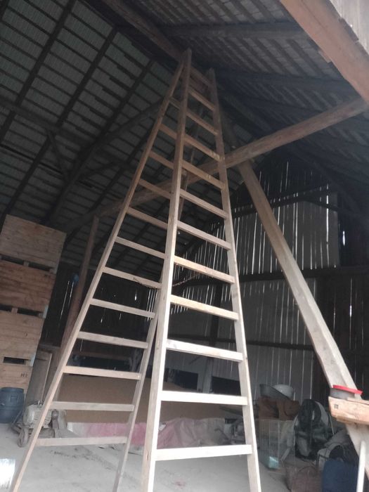 Drabina drewniana rozkładana