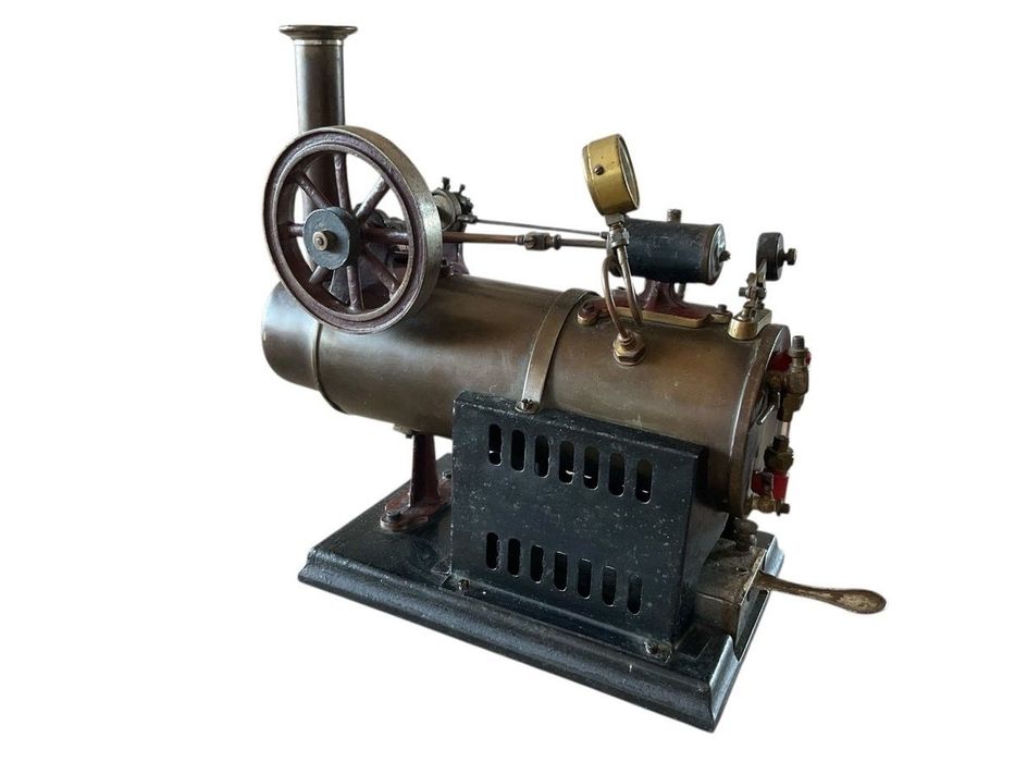 Rara antiga máquina a vapor