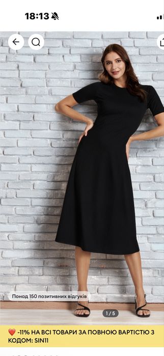 Чорна сукня розміру m