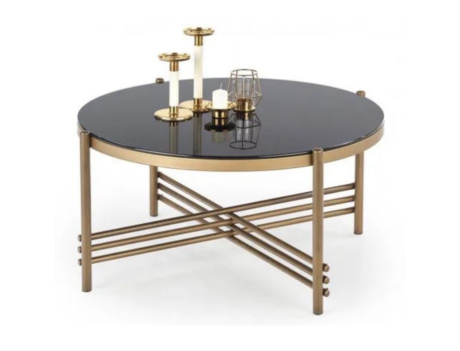 Nowy stolik kawowy glamour 80 cm