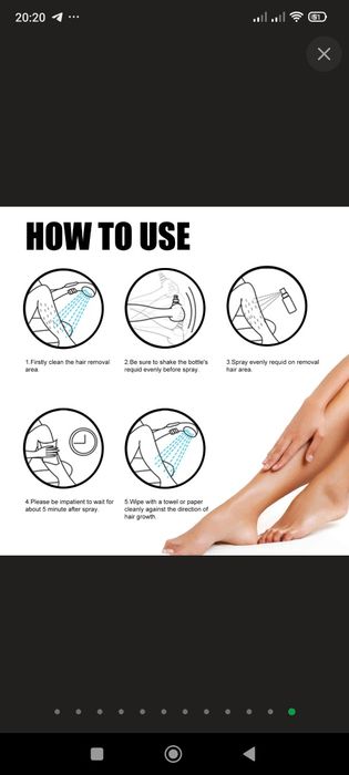 Спрей для удаления волос Eelhoe!!!