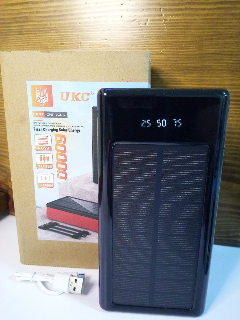 РОЗПРОДАЖ!! встигни придбати (Павербанк) POWER BANK SOLAR 60000MAH