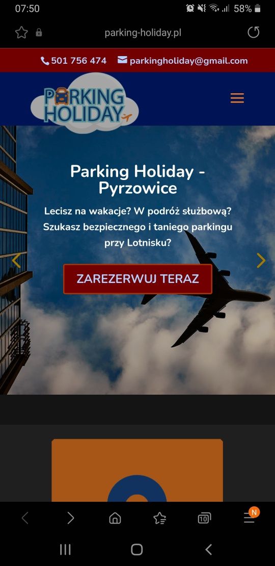 Parking Holiday lotnisko Pyrzowice Katowice