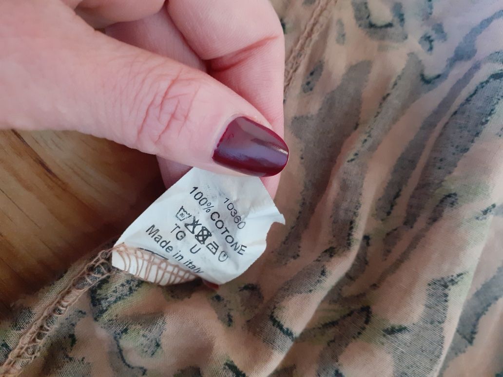 100% cotton leopard dress Made in Italy Bawełnian sukienka w panterkę