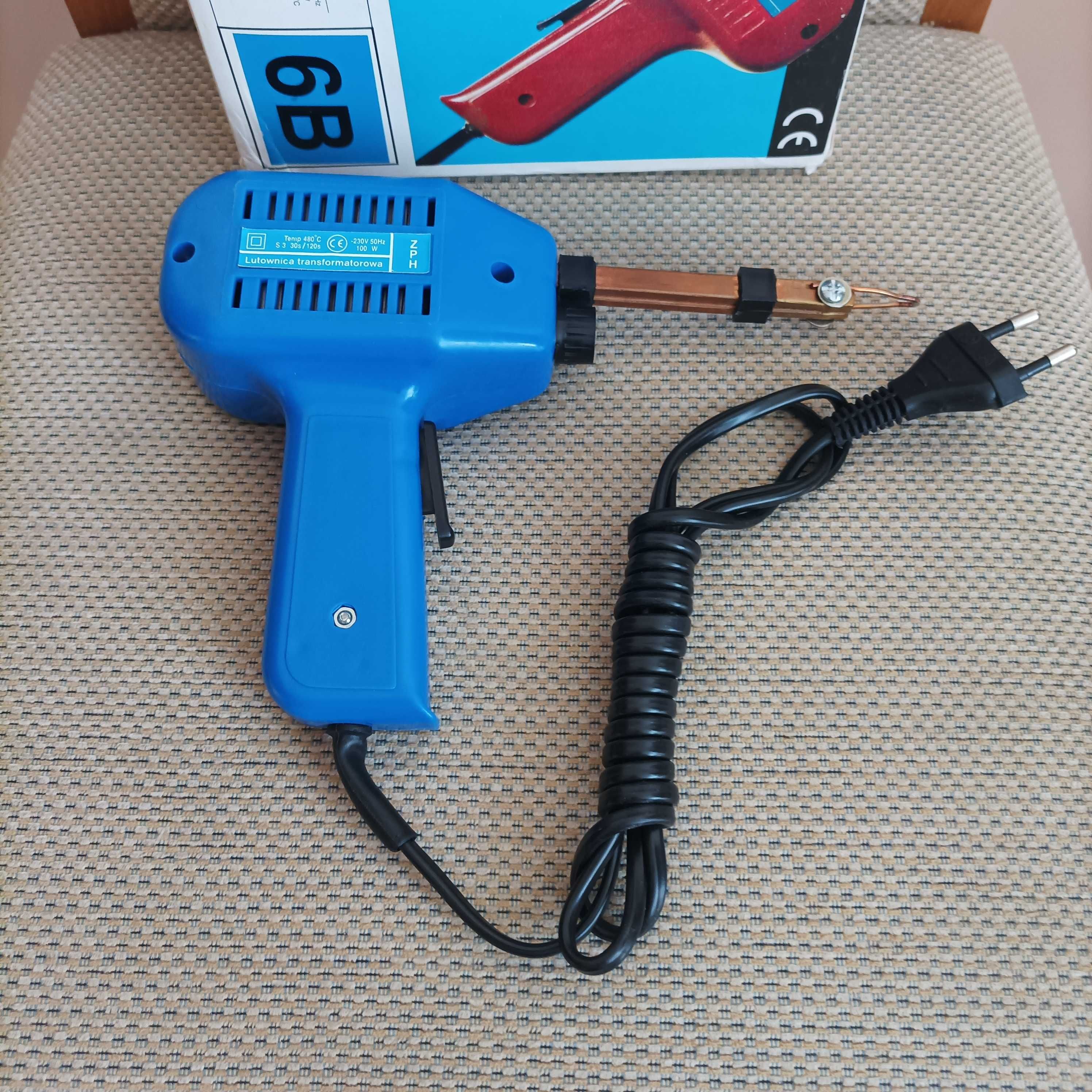 Lutownica transformatorowa Lutola 6B 100W temperatura grotu 480°C.
