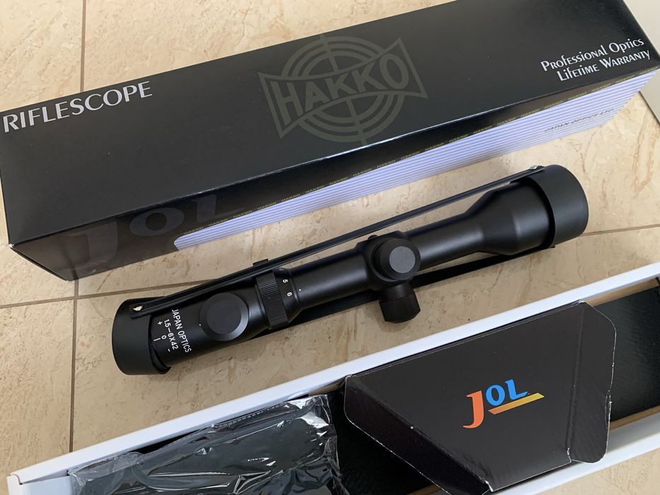 Прицел HAKKO 1.5-6-42, R:6CH Japan Optics (япония)