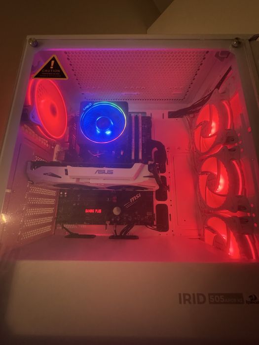 PC Gamingowy Biały | Ryzen 7 2700X | GTX 1070 8GB | 16GB RAM ARGB