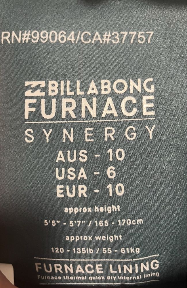 Fato de Surf Feminino Billabong Synergy