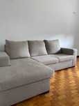 Sofá Queens Bege (Chaise Longue)