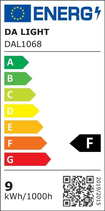 Reflektor LED do zabudowy,230 V,płaski,9W,6 sztuk do zabudowy, biały