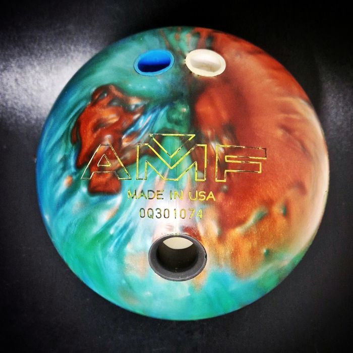 Bola de Bowling AMF Emerald Green multi color Boogie Series