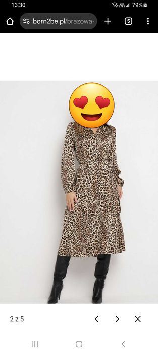 Sukienka w modną pantere