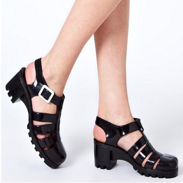 Sandálias jelly pretas JUJU