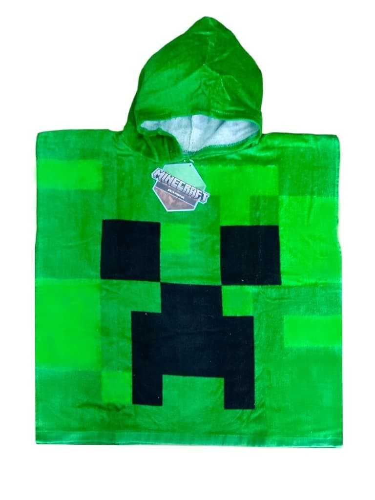 Ponczo poncho ręcznik z kapturem Minecraft bawełna