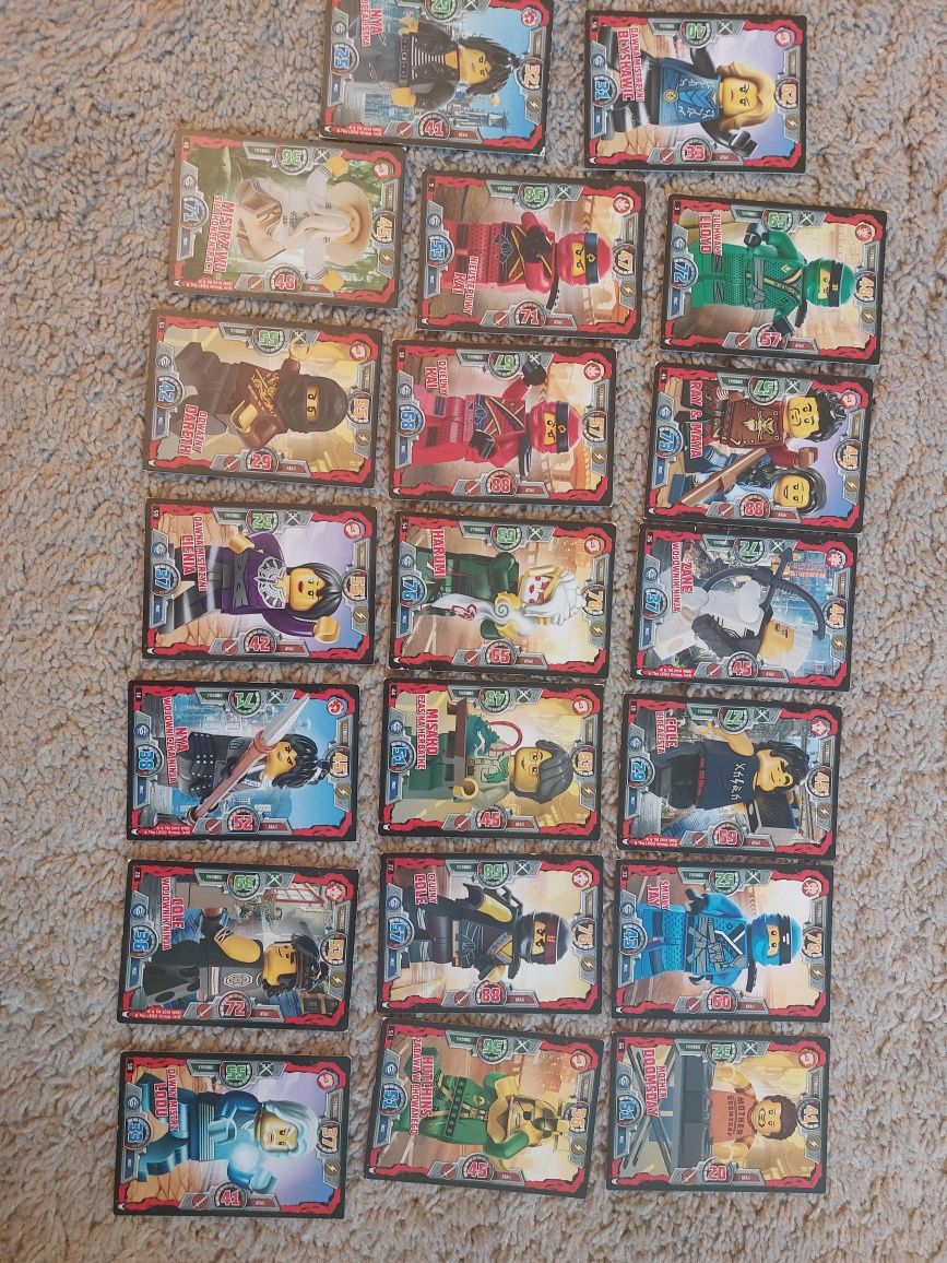 Karty Lego Ninjago różne serie