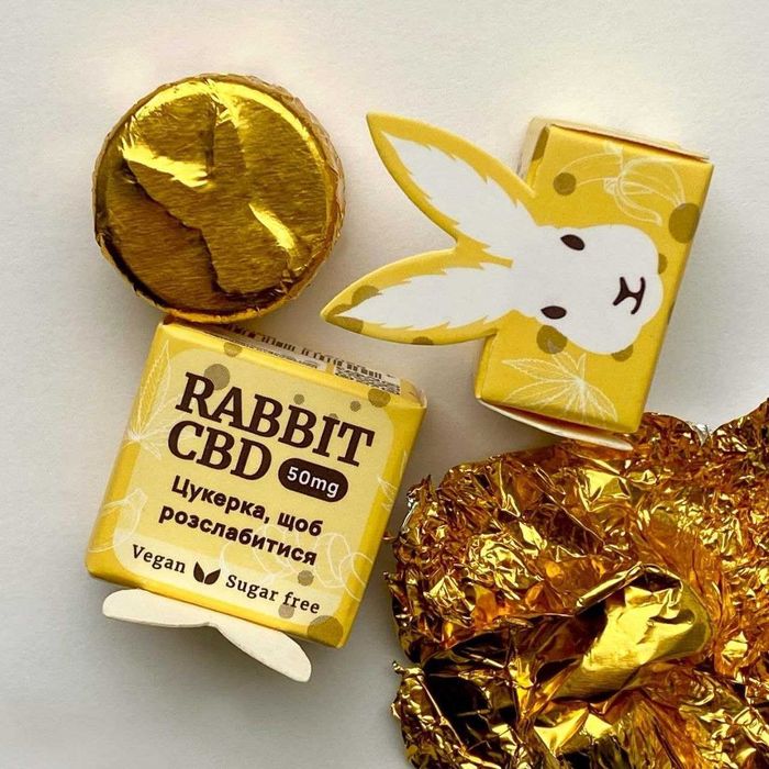 CBD RABBIT Шоколадні цукерки : бананові , полуниця , матча + манго