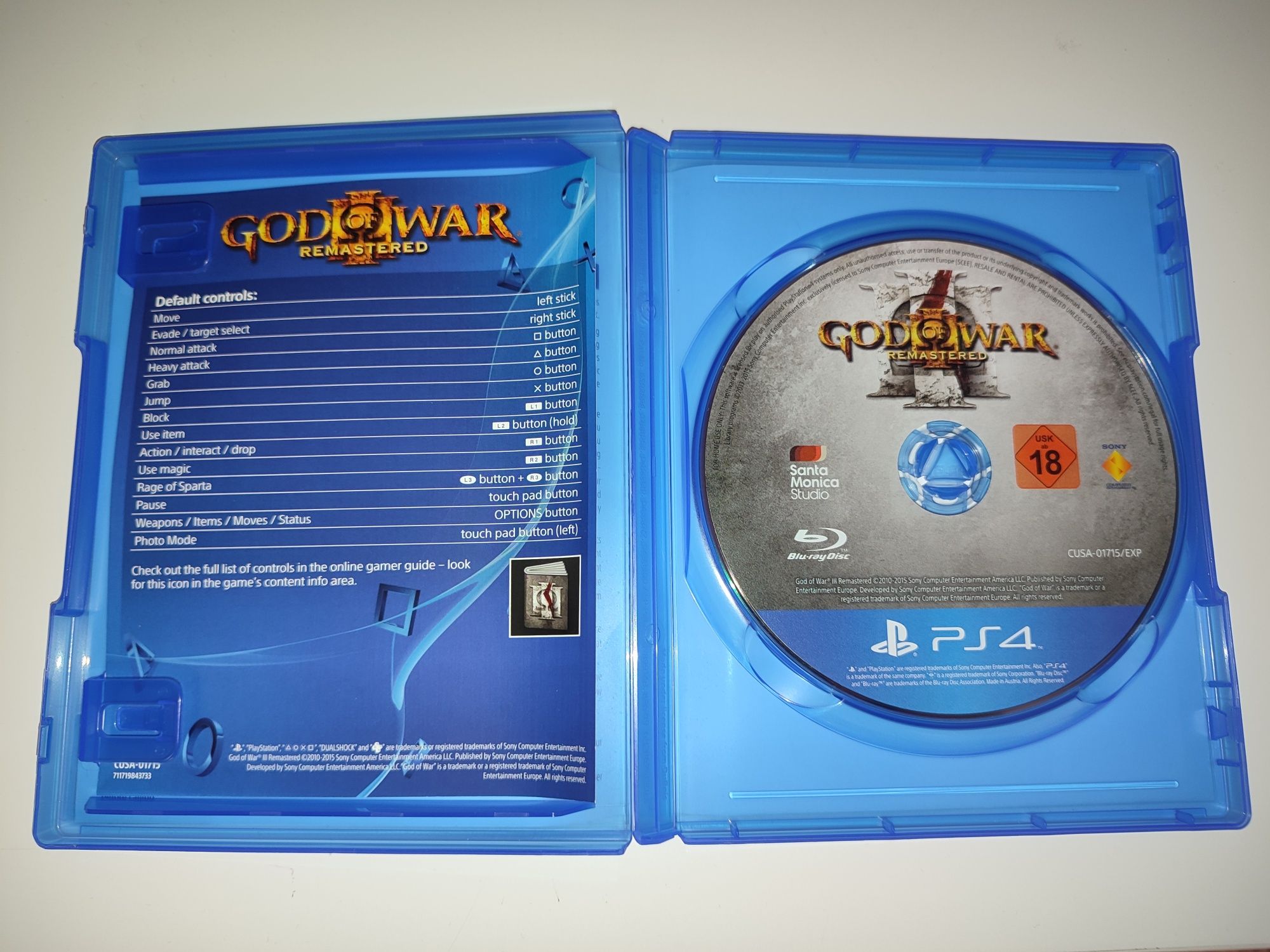 Gra Ps4 God of War Remastered gry PlayStation 4 GOW UFC NFS Mafia GT 7