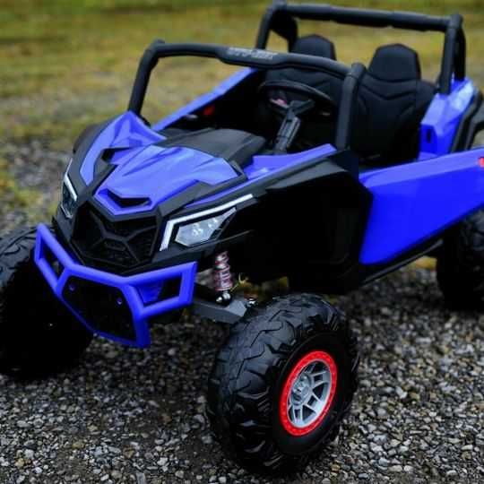 Pojazd Buggy UTV-MX  Lakier 4x60W do 65kg,  24V, MP4 dla 2 dzieci