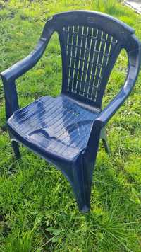 Krzeslo ogrodowe plastikowe granat