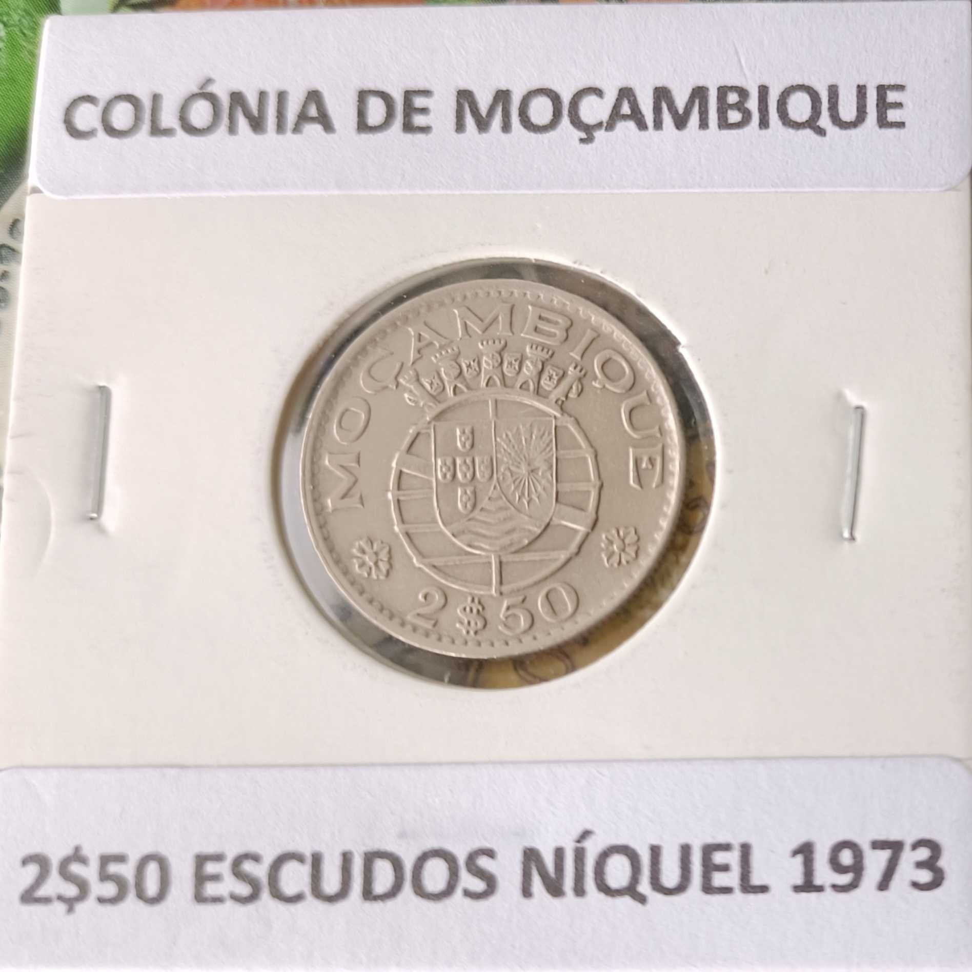 Moedas Portuguesas 2$50 Escudos Ex Colónia Ultramarina de Moçambique