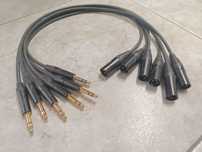 Adapter XLR JACK TRS symetryczny przejściówka JACK 6,3 XLR Męski 2szt