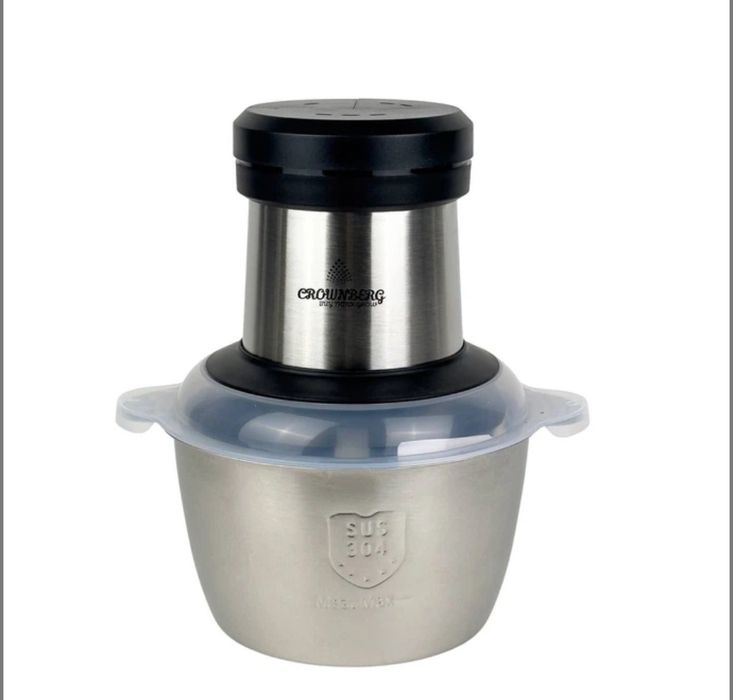 Подрібнювач кухонний Crownberg СВ-8987 2л Метал Блендер для дому із ча