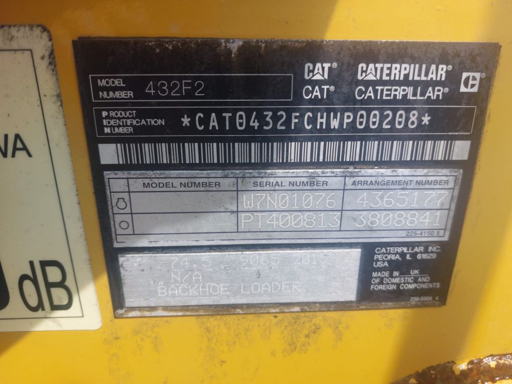Koparko-ładowarka CAT 432 F2