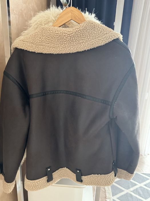 Дублянка на меху оверсайз Zara