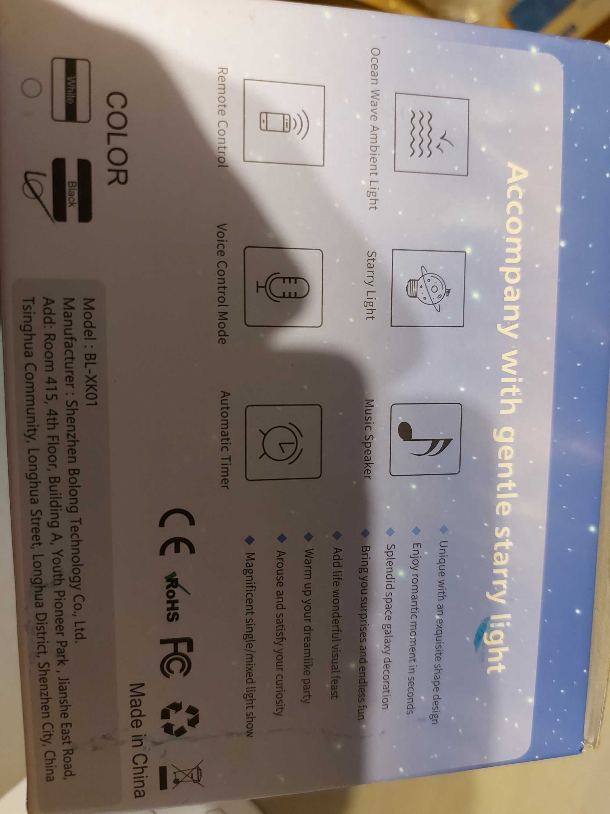 Galaxy Projector. Wbudowany głośnik Bluetooth