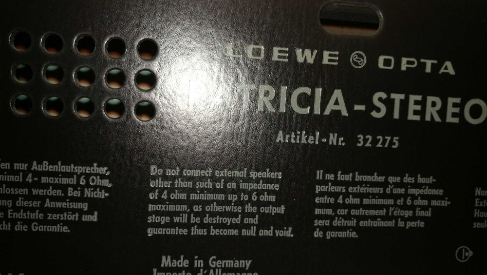 Loewe Opta Patrycia stereo 1965r