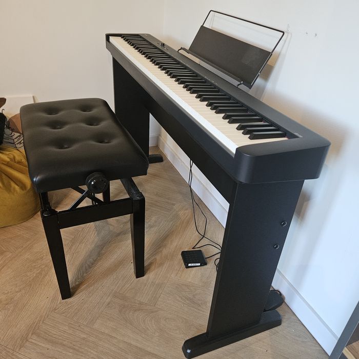 Pianino cyfrowe CASIO CDP-S110+statyw CS-46+regulowana ława do pianin
