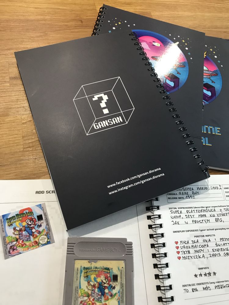 Retro Game Journal Prezent dla Gracza Pamiętnik Gry Konsole