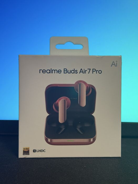 Realme Buds Air 7 Pro Red — Hi-Res навушники з ANC, нові!