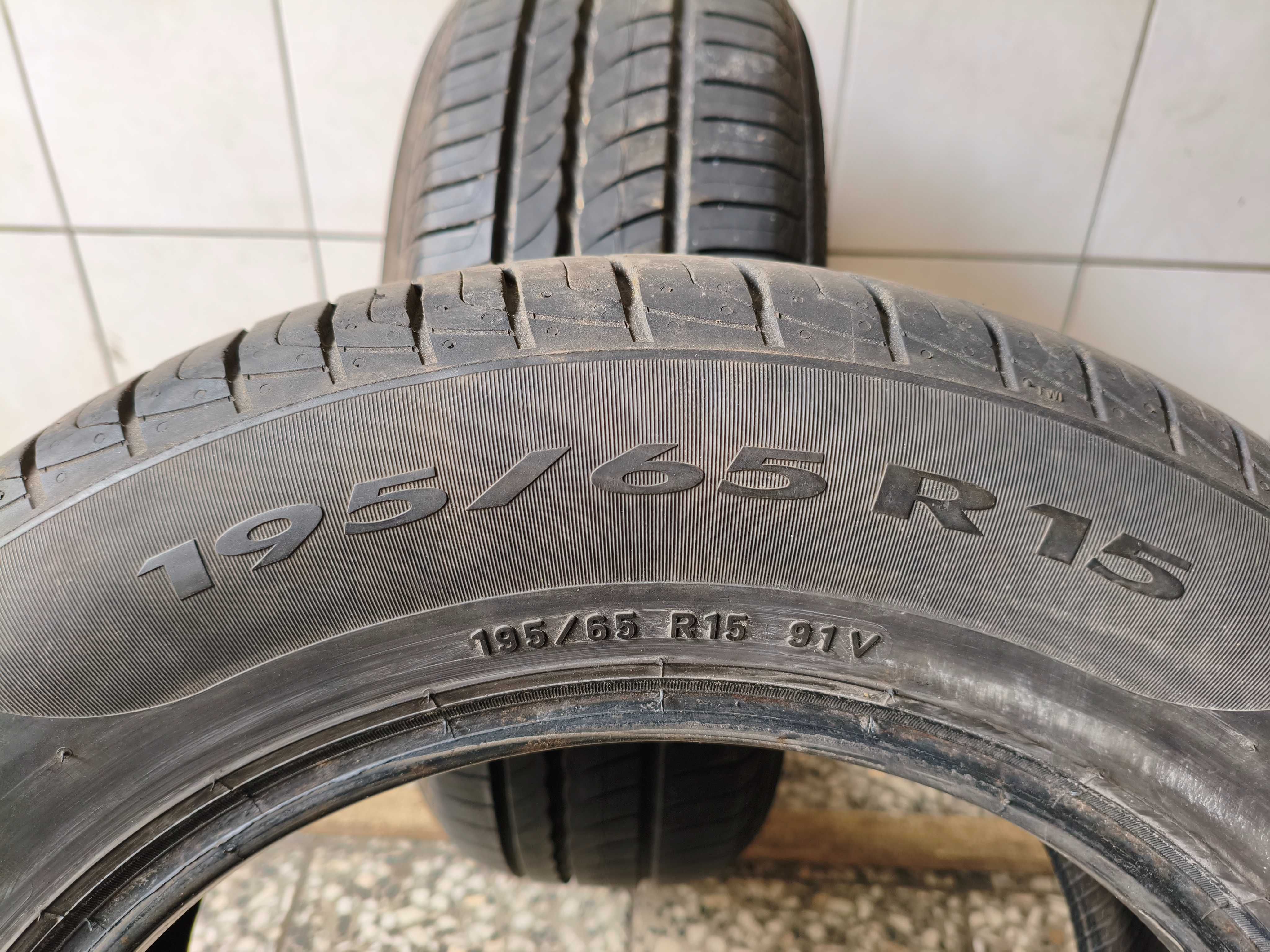 Pirelli Cinturato 195/65R15 91V 2x6.57mm 2017r cena za 2szt MONTAŻ
