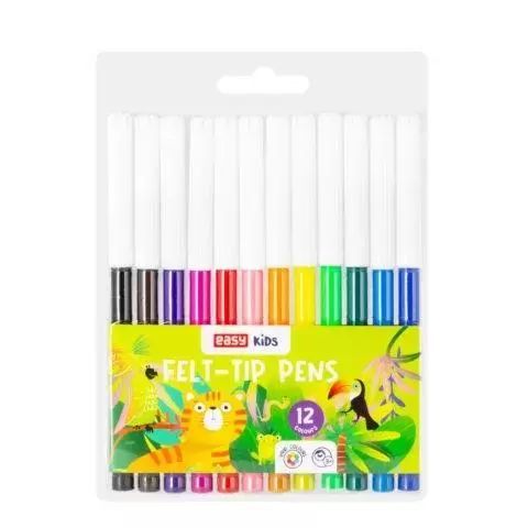 Pisaki klasyczne 12 kolorów EASY. Easy Stationery. Nowy Produkt