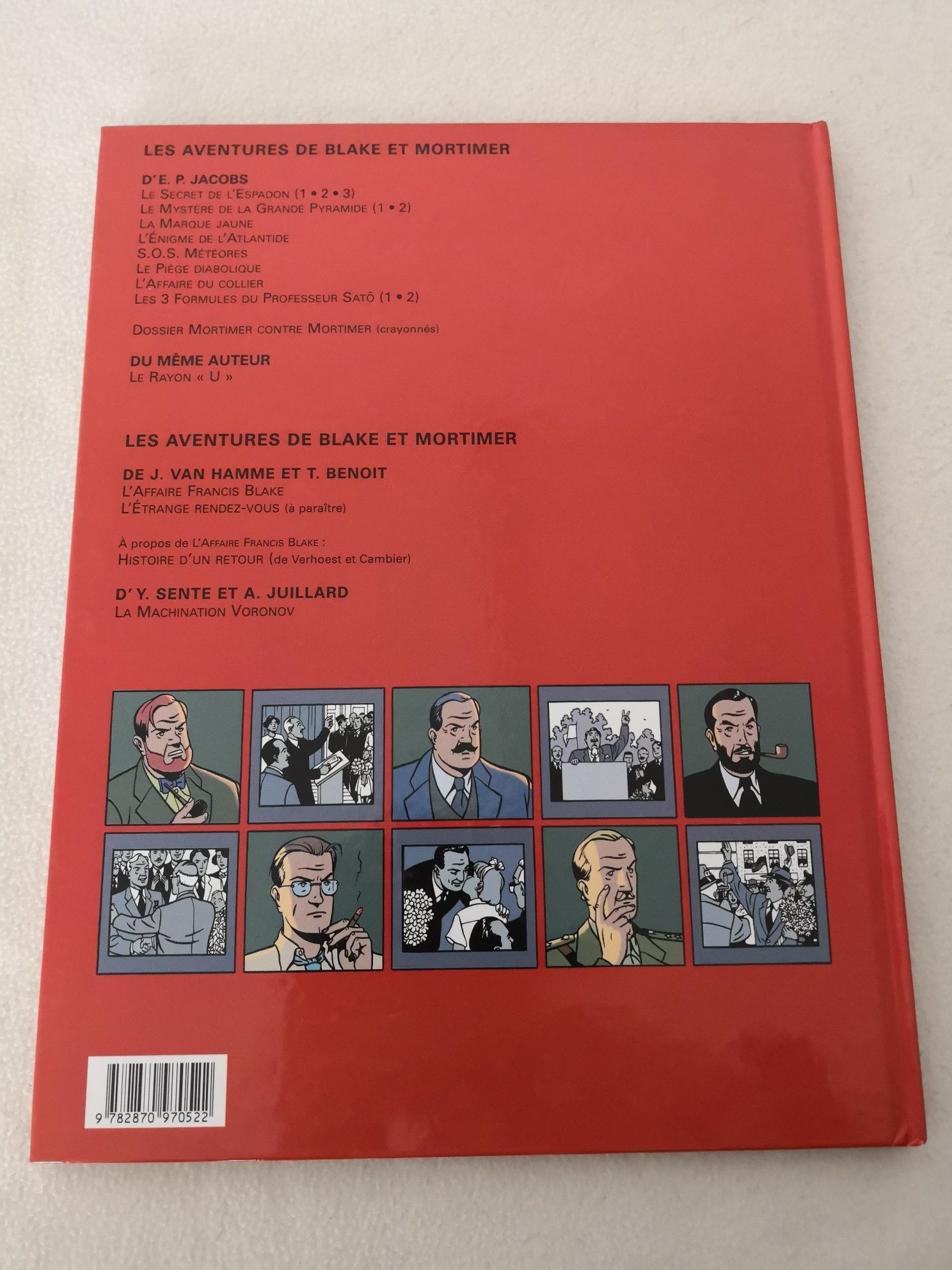 Album BD em francês - Les adventures de Blake et Mortimer