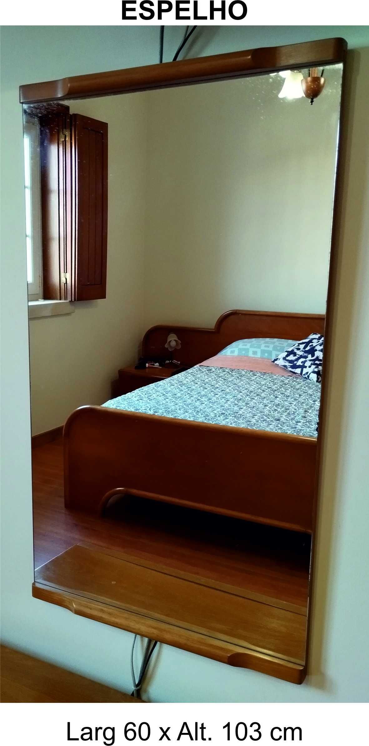 Cama de casal + mesas de cabeceira e 2 cómodas